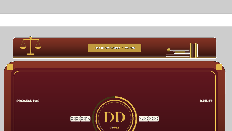 Misdemeanor Court table art from the app