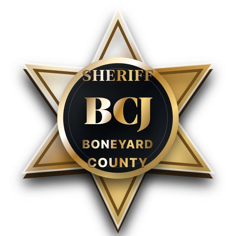 The Boneyard County star badge